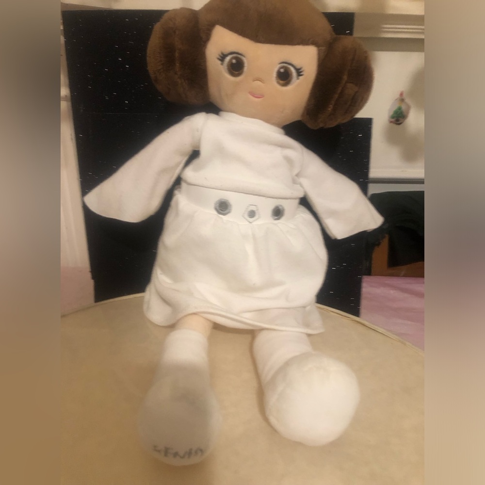 Star Wars fun Plush Princess Leia Doll Sency with pouch and with book